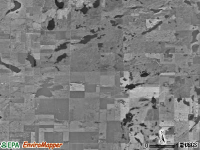 Excelsior township, North Dakota satellite photo by USGS