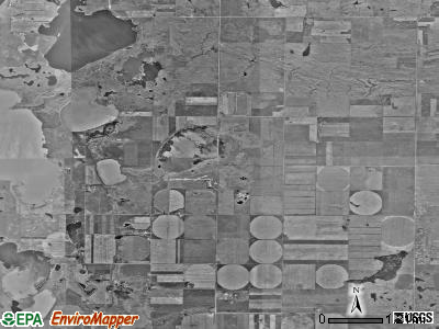 Westford township, North Dakota satellite photo by USGS