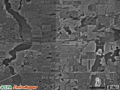 Potter township, North Dakota satellite photo by USGS