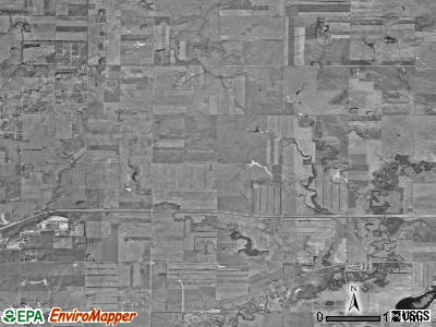 Gibbs township, North Dakota satellite photo by USGS