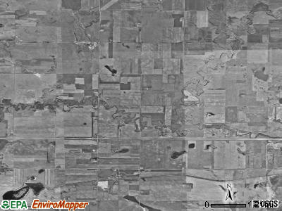 Menoken township, North Dakota satellite photo by USGS