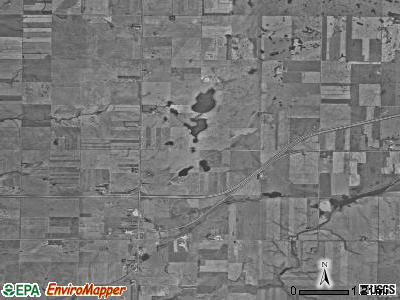 Sterling township, North Dakota satellite photo by USGS