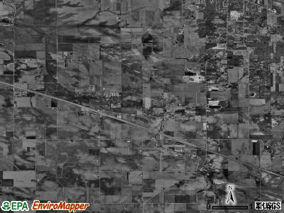 Riley township, Illinois satellite photo by USGS