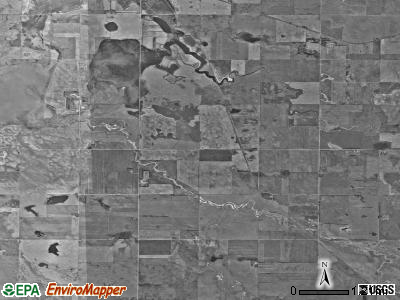 Logan township, North Dakota satellite photo by USGS