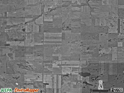 Taft township, North Dakota satellite photo by USGS