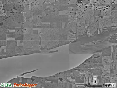 Crown Hill township, North Dakota satellite photo by USGS