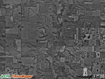 Nelson township, North Dakota satellite photo by USGS