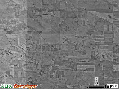 Morton township, North Dakota satellite photo by USGS