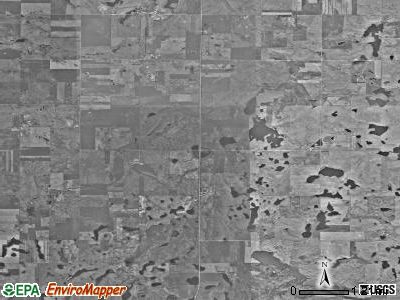 Bunker township, North Dakota satellite photo by USGS
