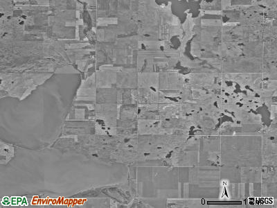 Graf township, North Dakota satellite photo by USGS