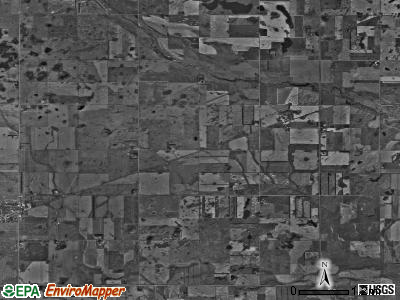 Spring Creek township, North Dakota satellite photo by USGS