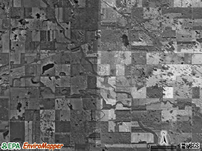 Raritan township, North Dakota satellite photo by USGS