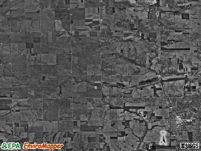 Forreston township, Illinois satellite photo by USGS