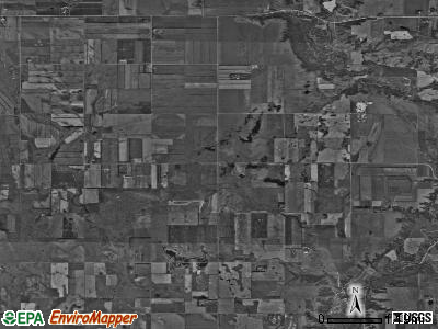 Northland township, North Dakota satellite photo by USGS