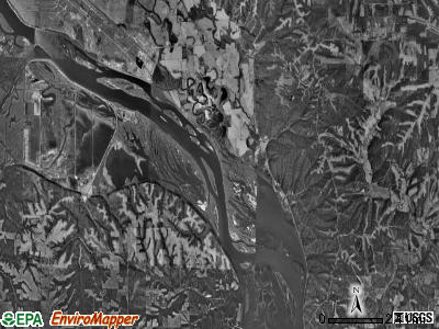 Washington township, Illinois satellite photo by USGS
