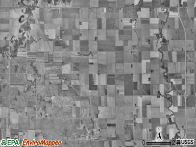 Walcott township, North Dakota satellite photo by USGS