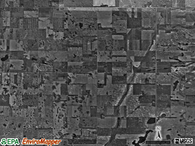 Moore township, North Dakota satellite photo by USGS