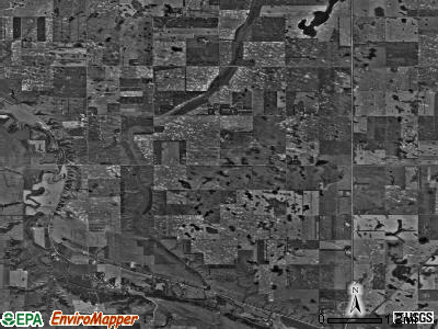 Tuller township, North Dakota satellite photo by USGS