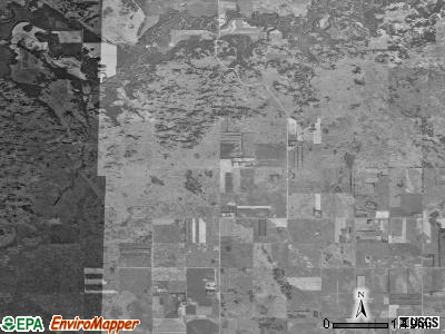 Sheyenne township, North Dakota satellite photo by USGS