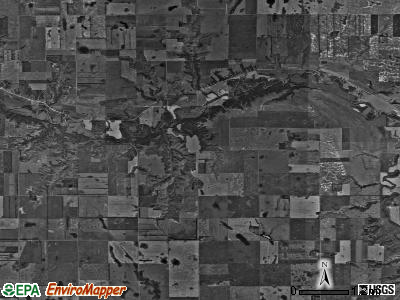 Springer township, North Dakota satellite photo by USGS