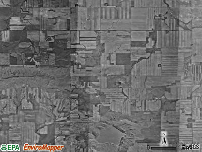 Rainy Butte township, North Dakota satellite photo by USGS