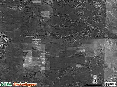Richland Center township, North Dakota satellite photo by USGS
