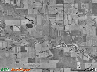 Farina township, North Dakota satellite photo by USGS