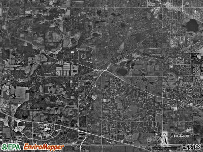 Barrington township, Illinois satellite photo by USGS