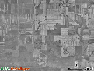 Solon township, North Dakota satellite photo by USGS