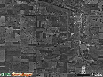 Island Park township, North Dakota satellite photo by USGS