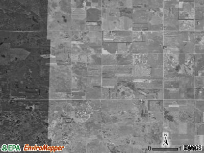 Freeman township, North Dakota satellite photo by USGS