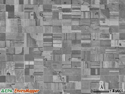 Nansen township, North Dakota satellite photo by USGS