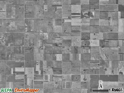 Garborg township, North Dakota satellite photo by USGS