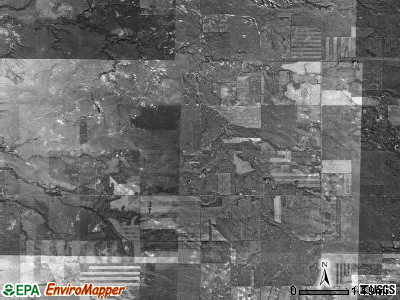 Mound township, North Dakota satellite photo by USGS