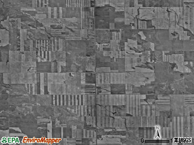 Hume township, North Dakota satellite photo by USGS