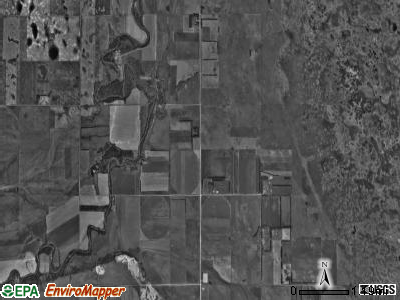 Scoville township, North Dakota satellite photo by USGS