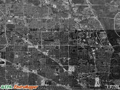 Wheeling township, Illinois satellite photo by USGS