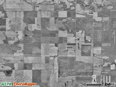 Castle Rock township, North Dakota satellite photo by USGS