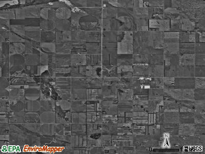 Sydna township, North Dakota satellite photo by USGS