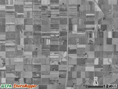 Ibsen township, North Dakota satellite photo by USGS