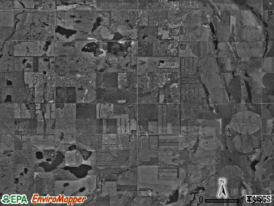 Isley township, North Dakota satellite photo by USGS