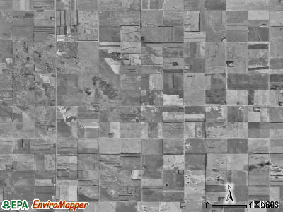 Homestead township, North Dakota satellite photo by USGS