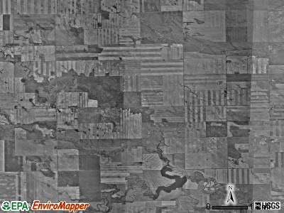 Cedar Creek township, North Dakota satellite photo by USGS