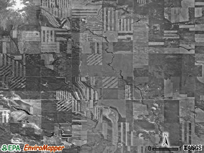 Mineral Springs township, North Dakota satellite photo by USGS