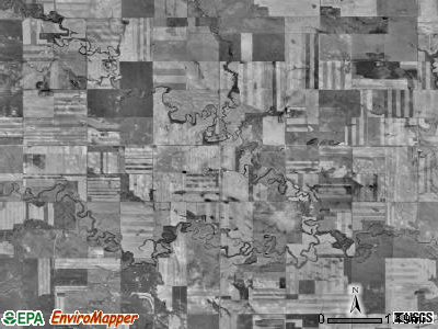 Cedar township, North Dakota satellite photo by USGS