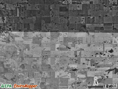 Vivian township, North Dakota satellite photo by USGS