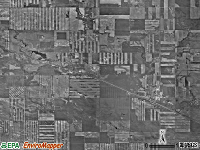 Scranton township, North Dakota satellite photo by USGS