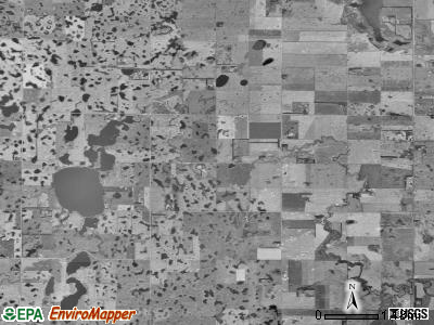 Shuman township, North Dakota satellite photo by USGS