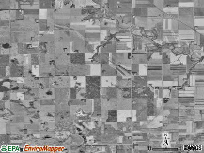 Liberty Grove township, North Dakota satellite photo by USGS