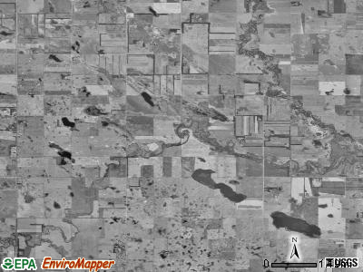 Herman township, North Dakota satellite photo by USGS